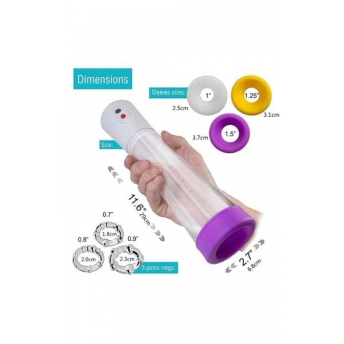 USB Şarjlı Otomatik Penis Pompası