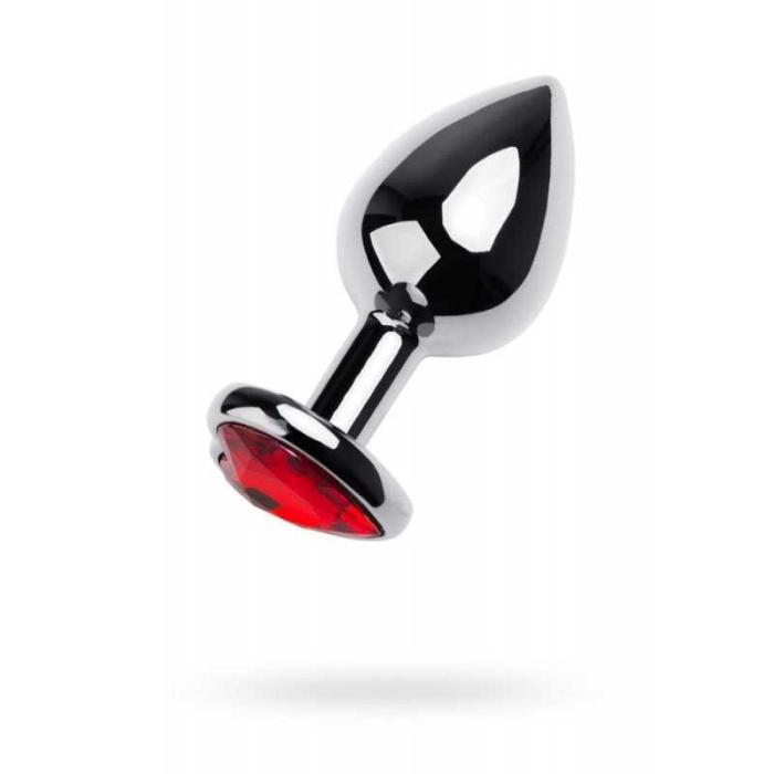 7CM Kalpli Taşlı Gümüş Metal Anal Plug