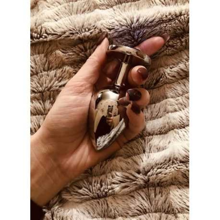 Arkası Taşlı Büyük Boy Metal Anal Plug