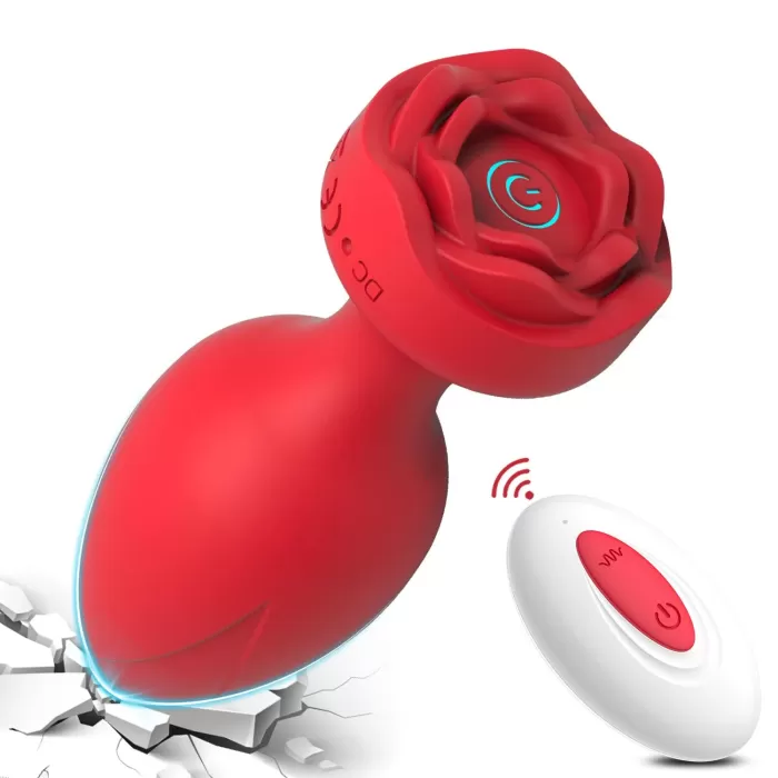 Uzaktan Kumandalı Gül Şekilli Anal Vibrator