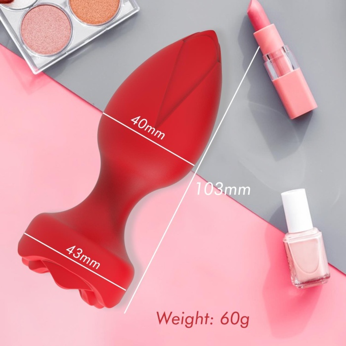 Uzaktan Kumandalı Gül Şekilli Anal Vibrator