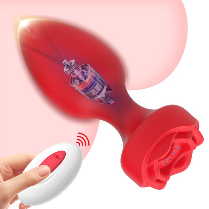Uzaktan Kumandalı Gül Şekilli Anal Vibrator