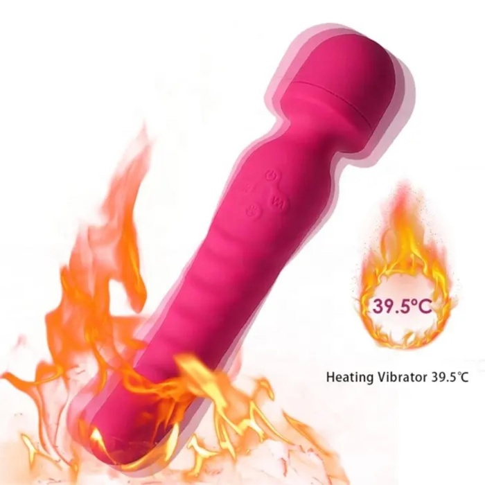 Çift Taraflı Isıtmalı Wand Masaj Vibratör