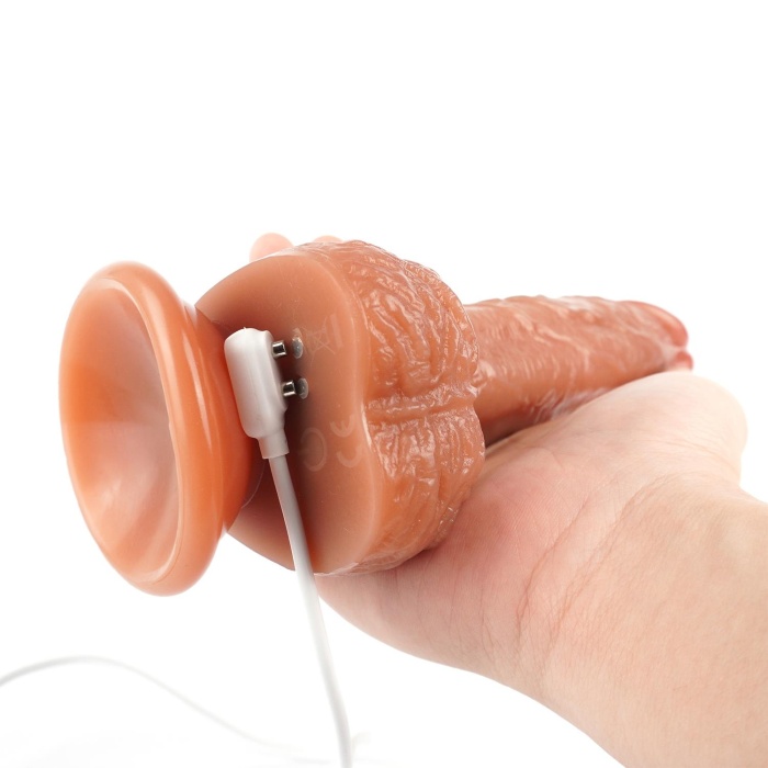 İleri Geri Hareketli Isıtmalı Uzaktan Kumandalı Hareketli Dildo Vibratör