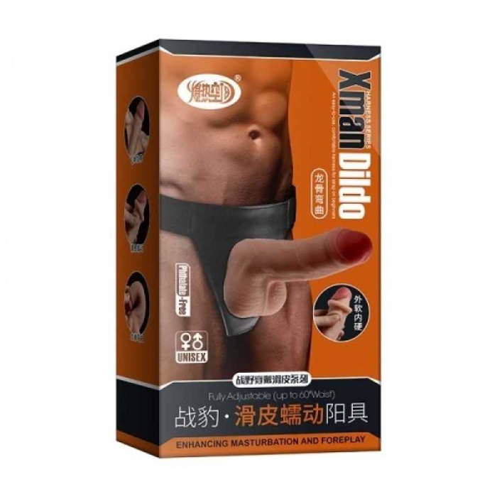 Xman 19 cm Belden Bağlamalı Penis