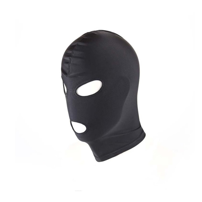 3 Delikli Siyah Fantezi Maske