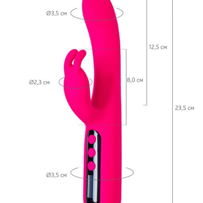 23,5 cm Klitoral uyarımlı G noktası Tavşan vibratörü