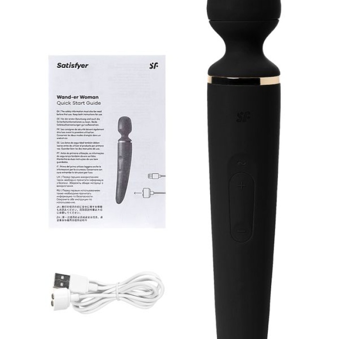 34cm Satisfyer Wand-er Woman Black Gold Vibratör