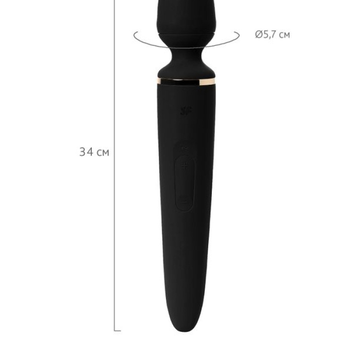 34cm Satisfyer Wand-er Woman Black Gold Vibratör