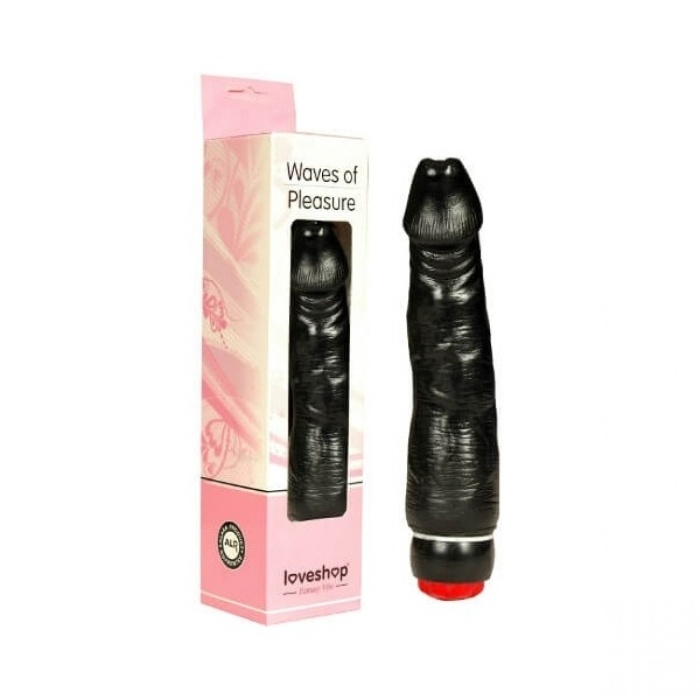 Waves of Pleasure Siyah Renkli Titreşimli Penis