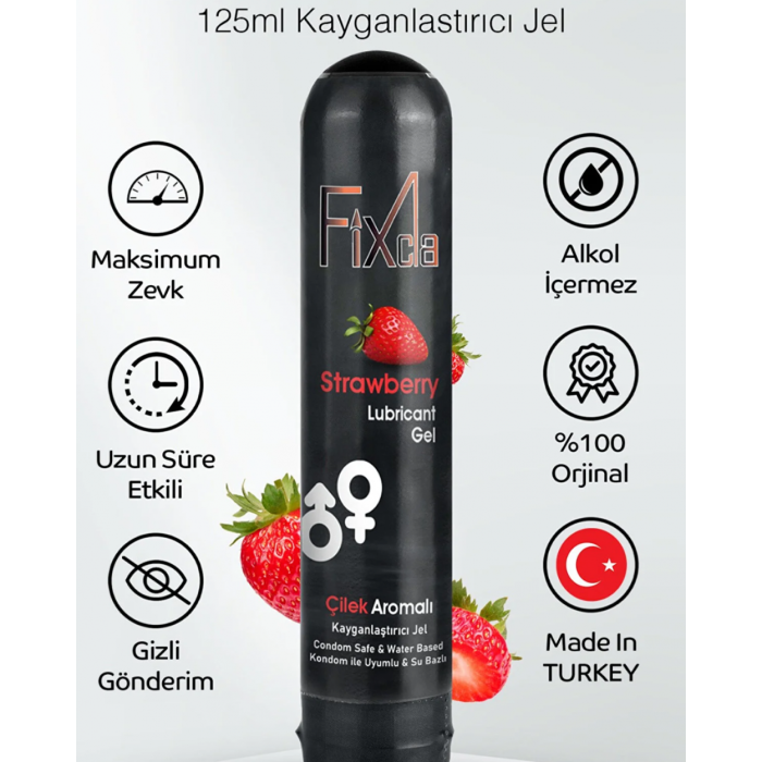 FixCla Kayganlaştırıcı Jel Çilekli 125 ml