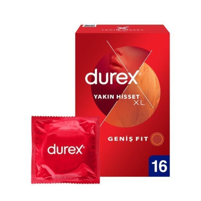 Durex Yakın Hisset XL İnce Prezervatif 16lı
