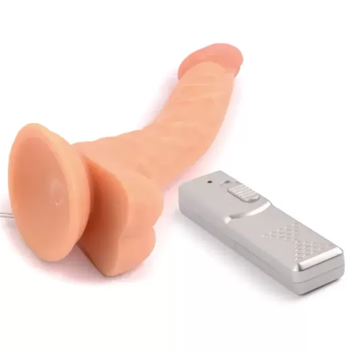 23 cm Eğik Titreşimli Realistik Penis Vibratör