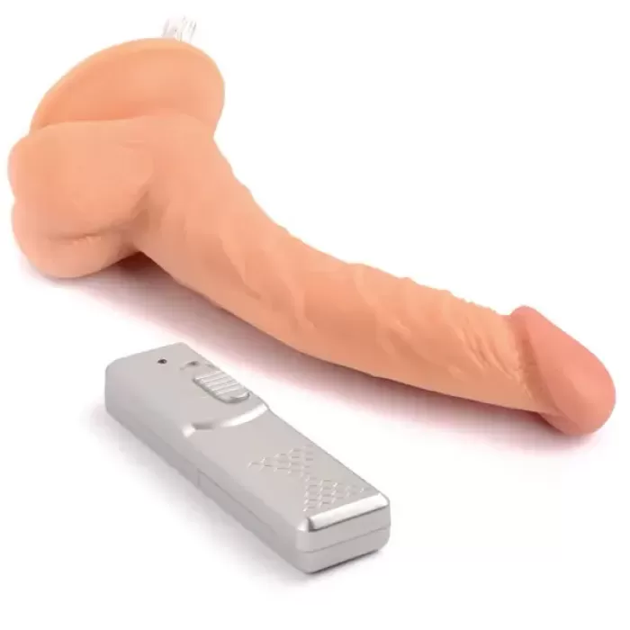 23 cm Eğik Titreşimli Realistik Penis Vibratör