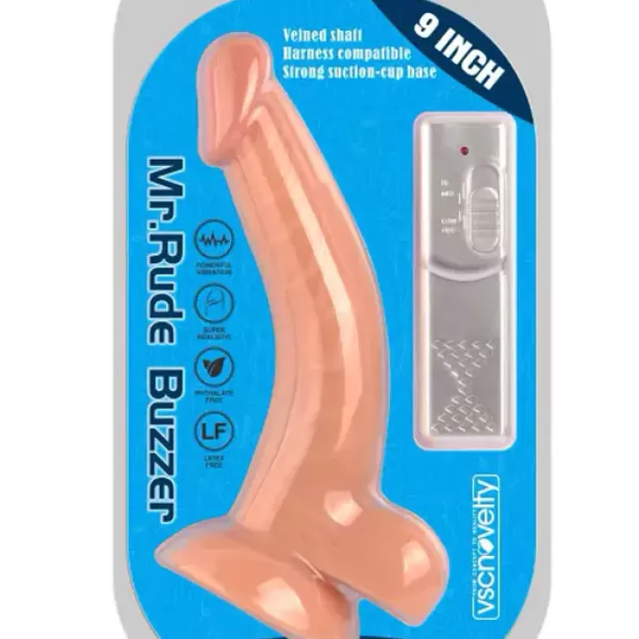 23 cm Eğik Titreşimli Realistik Penis Vibratör