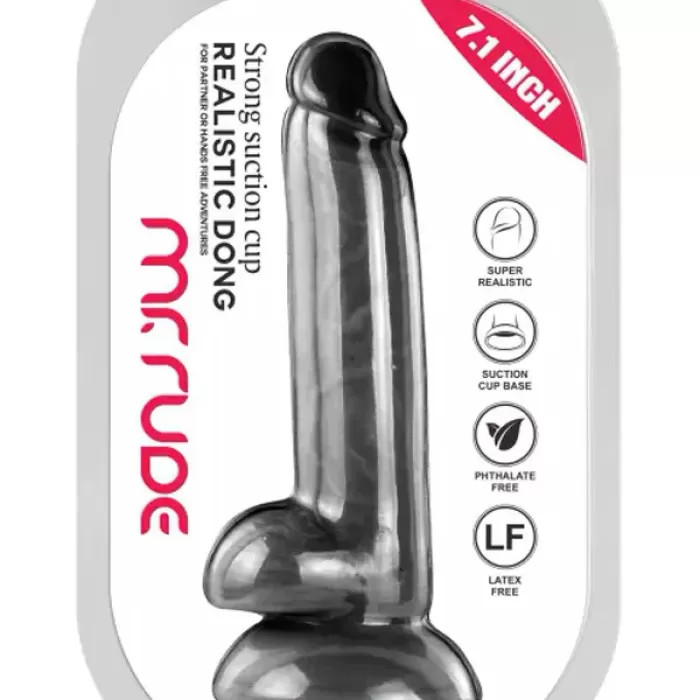 18cm Siyah Realistik Dildo