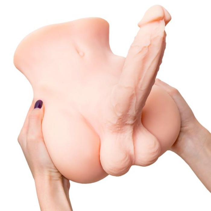 19cm Erkek Penisli Kalça Mastürbatör