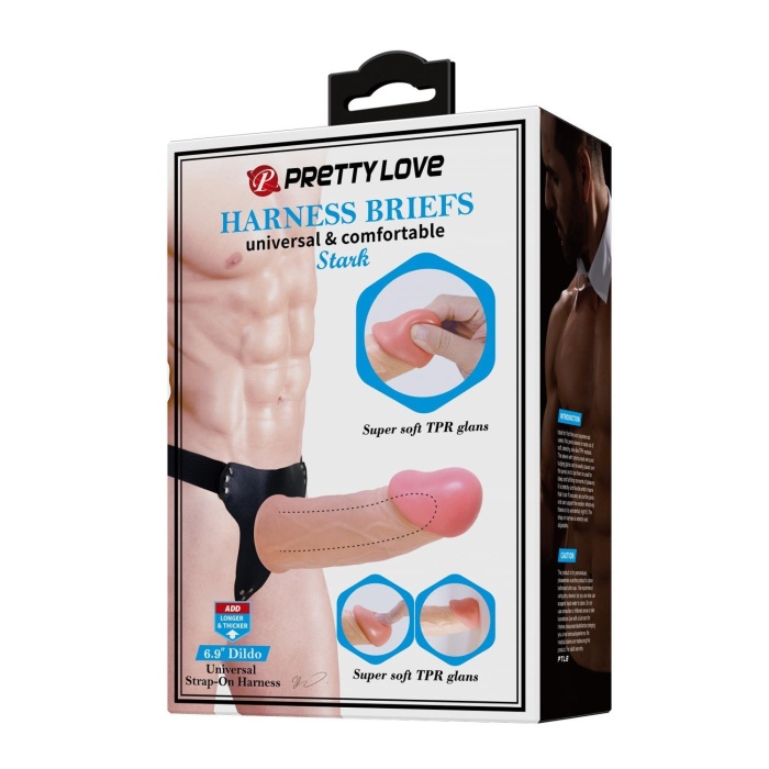17,5 cm İçi Boş Belden Bağlamalı Protez Penis