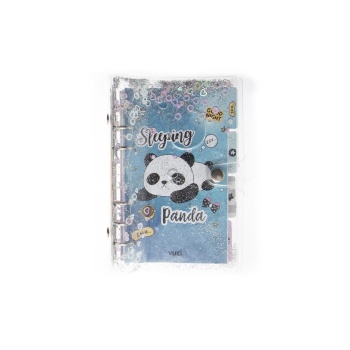 Mekanizmalı Simli Ve Sulu Kapaklı Desenli Defter