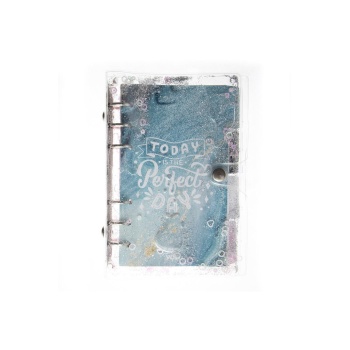 Mekanizmalı Simli Ve Sulu Kapaklı Desenli Defter