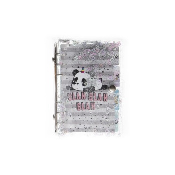 Mekanizmalı Simli Ve Sulu Kapaklı Desenli Defter