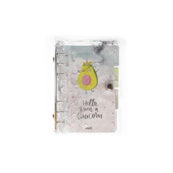 Mekanizmalı Simli Ve Sulu Kapaklı Desenli Defter