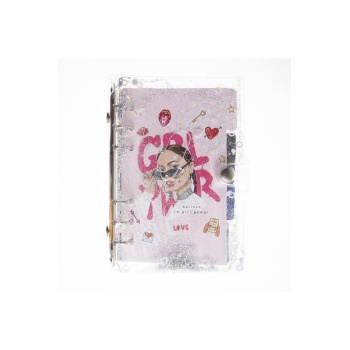 Mekanizmalı Simli Ve Sulu Kapaklı Desenli Defter