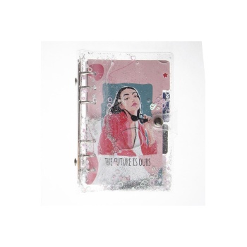 Mekanizmalı Simli Ve Sulu Kapaklı Desenli Defter