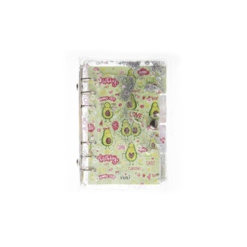 Mekanizmalı Simli Ve Sulu Kapaklı Desenli Defter