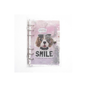 Mekanizmalı Simli Ve Sulu Kapaklı Desenli Defter