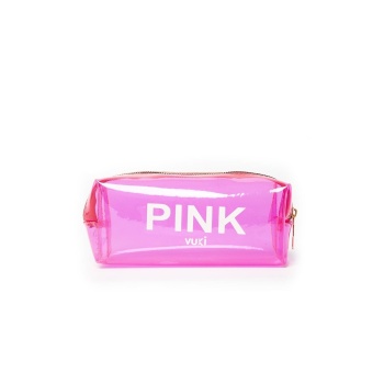 Renkli Şeffaf Fermuarlı Kalem Kutu