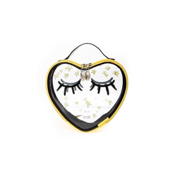 Kalp Şeklinde Desenli Beslenme-makyaj Çantası