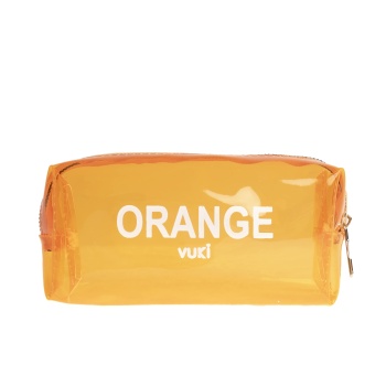 Renkli Şeffaf Fermuarlı Kalem Kutu