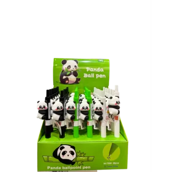 Panda Desenli Tükenmez Kalem 3lü Set
