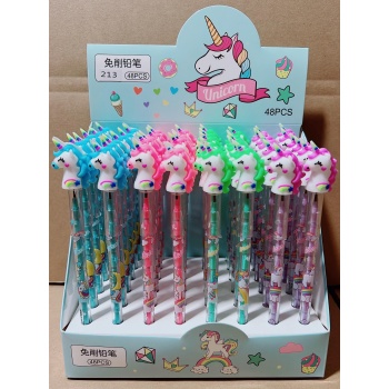 Yumurtlayan Kurşun Kalem 4lü Set Unicorn Desenli