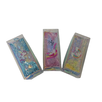 Simli ve Sulu Kalem Kutusu - 1 ADET - Unicorn Figürlü