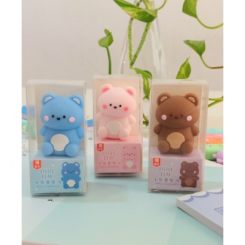 3D Mini Kalemtıraş 1 ADET - Ayıcık Figürlü