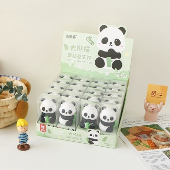 3D Mini Kalemtıraş 1 ADET - Panda Figürlü