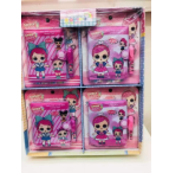 Kalemli Pofidik Defter - 1 ADET - Kız Çocuğu Desenli