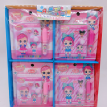 Kalemli Podifik Mini Defter - 1 ADET- Kız Çocuğu Figürlü