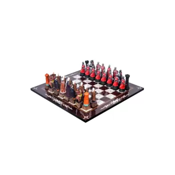 Büyük Boy Osmanlı - Haçlı Satranç Takımı (kanuni Sultan Süleyman Vs Kırmızı Haçlı)
