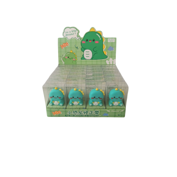 Şerit Silici Daksil Tipp-Ex 3lü Set - Figürlü Tasarım- Dinazor Figürlü