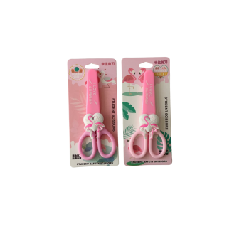 Figürlü Kağıt Makası - Çocuk Makası - 1 ADET- Flamingo Desenli