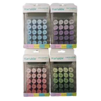 Hesap Makinesi Renkli Tasarım - Renkli Tuşlu