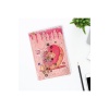 Simli Ve Sulu Kapaklı Renkli Sayfalı Desenli Mini Defter