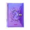 Unicorn Renkli Kapaklı Mini 3 Bölmeli Kalemli Defter