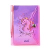 Unicorn Renkli Kapaklı Mini 3 Bölmeli Kalemli Defter