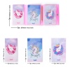 Unicorn Renkli Kapaklı Mini 3 Bölmeli Kalemli Defter