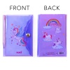 Unicorn Renkli Kapaklı Mini 3 Bölmeli Kalemli Defter