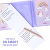 Unicorn Renkli Kapaklı Mini 3 Bölmeli Kalemli Defter